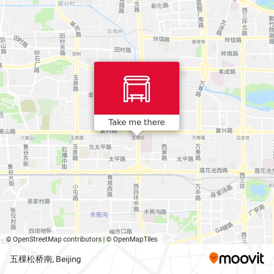 五棵松桥南 map