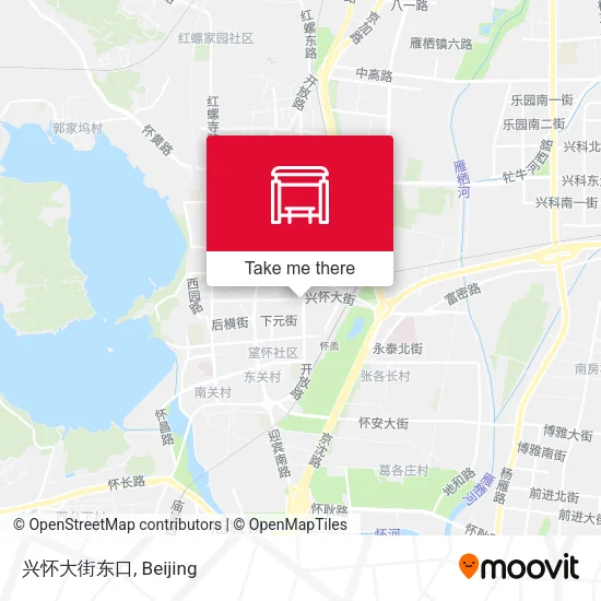 兴怀大街东口 map