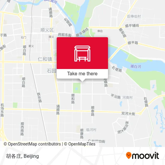 胡各庄 map