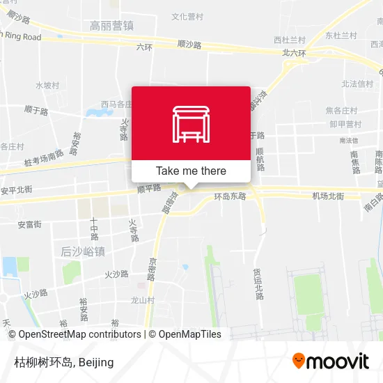 枯柳树环岛 map