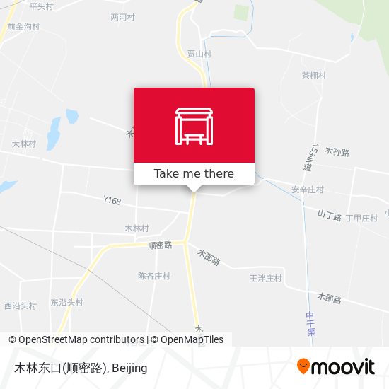 木林东口(顺密路) map