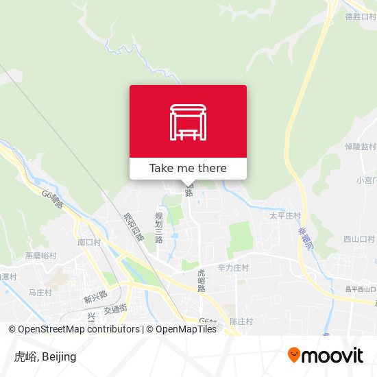 虎峪 map