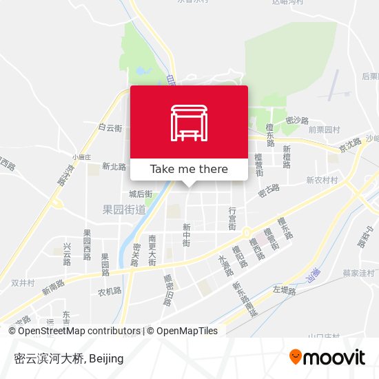 密云滨河大桥 map