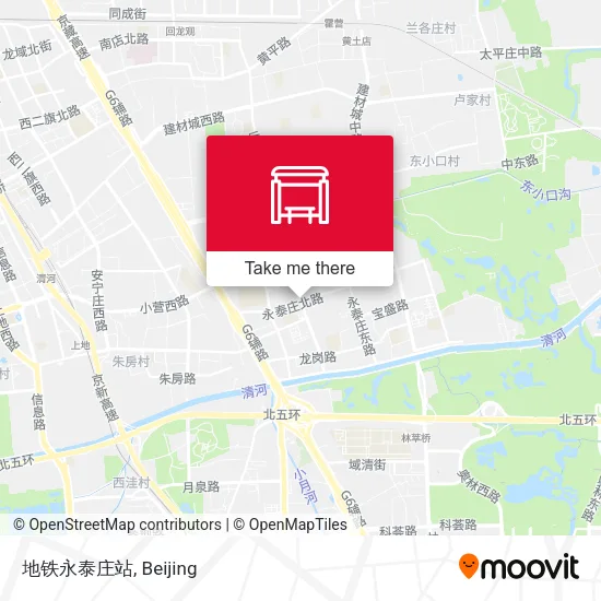 地铁永泰庄站 map