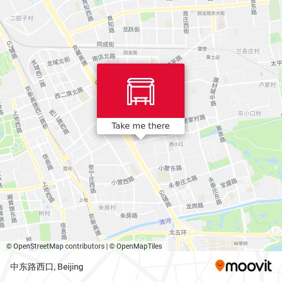 中东路西口 map