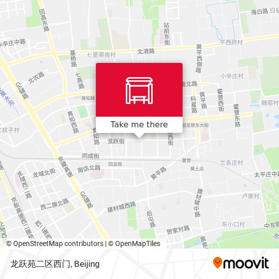 龙跃苑二区西门 map