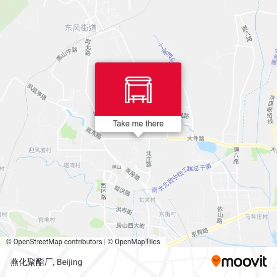 燕化聚酯厂 map