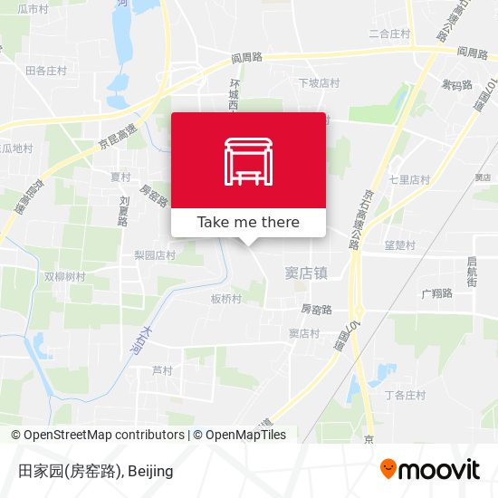田家园(房窑路) map
