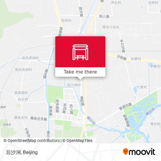 后沙涧 map