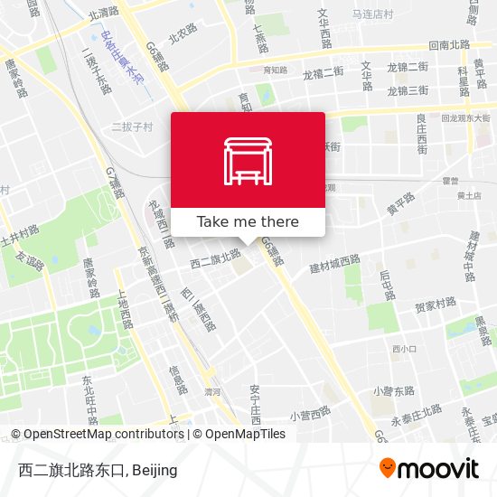 西二旗北路东口 map