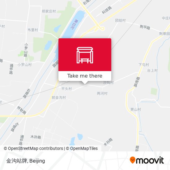 金沟站牌 map