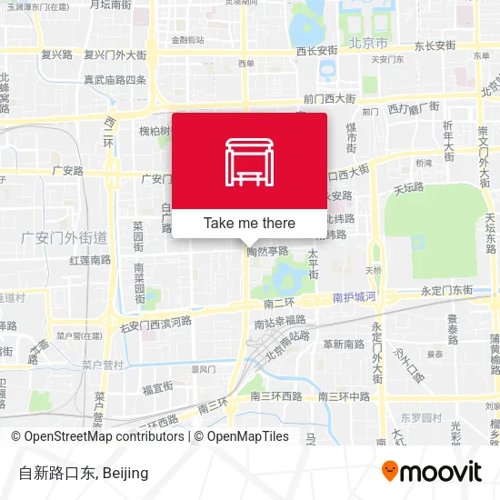 自新路口东 map