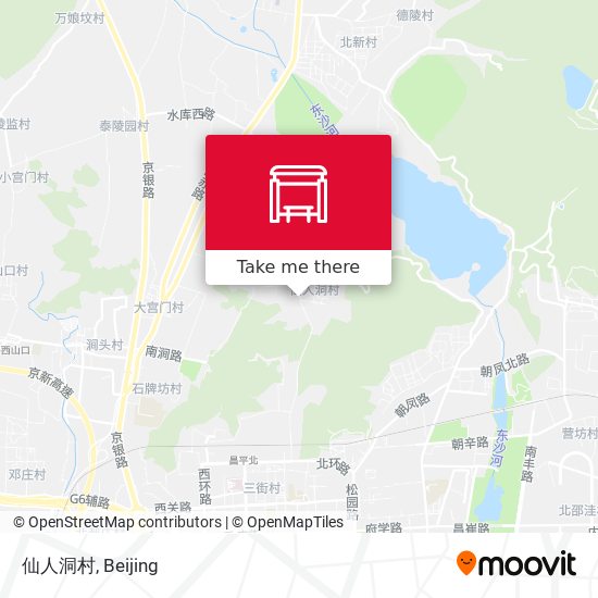 仙人洞村 map