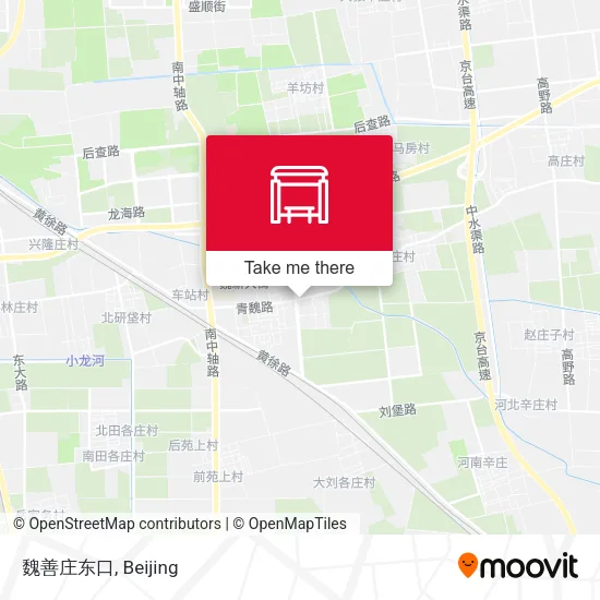 魏善庄东口 map