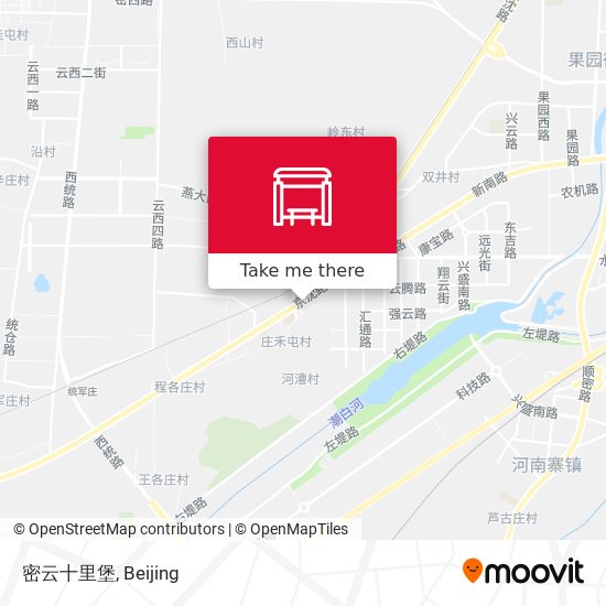 密云十里堡 map
