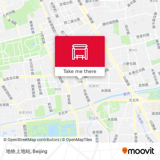 地铁上地站 map
