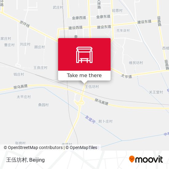 王伍坊村 map