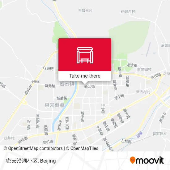 密云沿湖小区 map