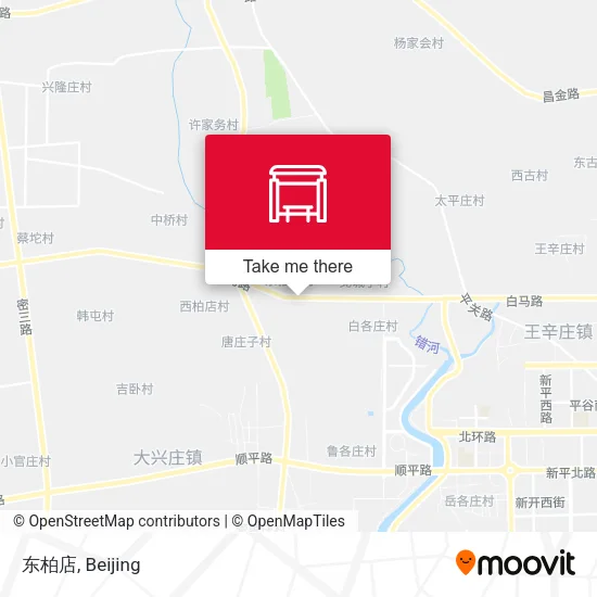 东柏店 map