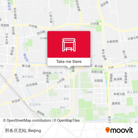 邢各庄北站 map