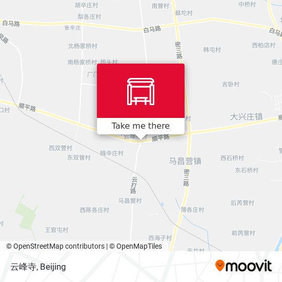 云峰寺 map