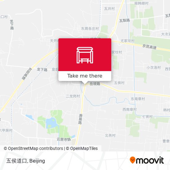 五侯道口 map
