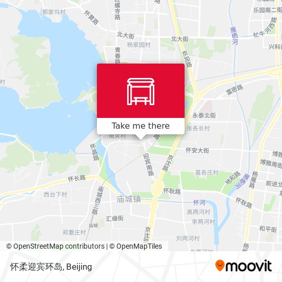 怀柔迎宾环岛 map