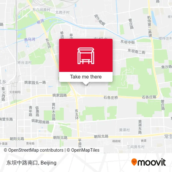 东坝中路南口 map