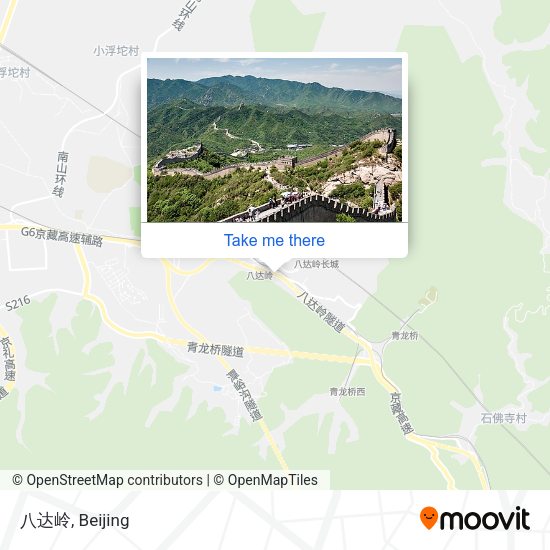 八达岭 map