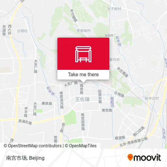 南宫市场 map