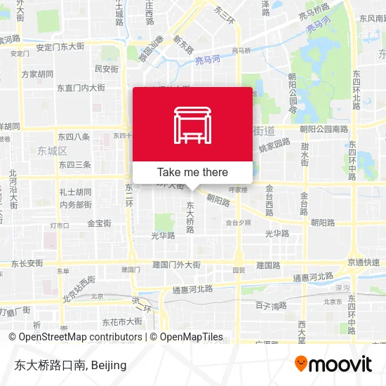 东大桥路口南 map