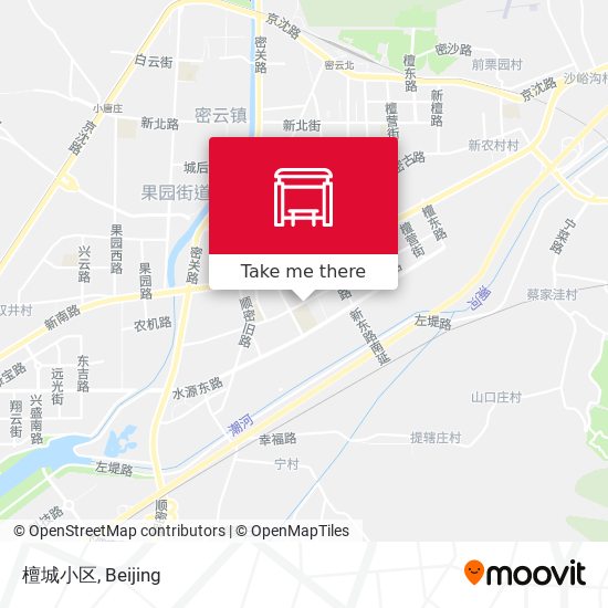 檀城小区 map