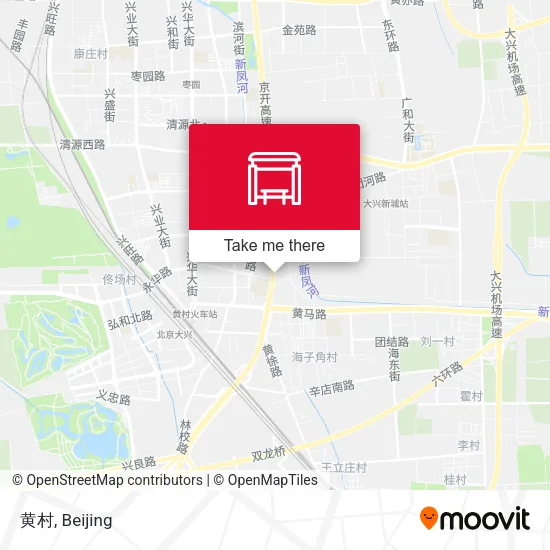 黄村 map