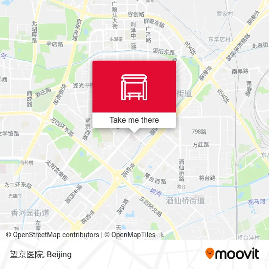 望京医院 map