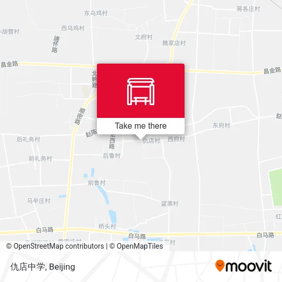 仇店中学 map