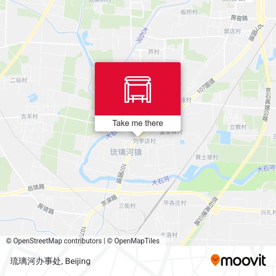 琉璃河办事处 map