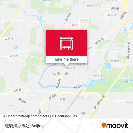 琉璃河办事处 map