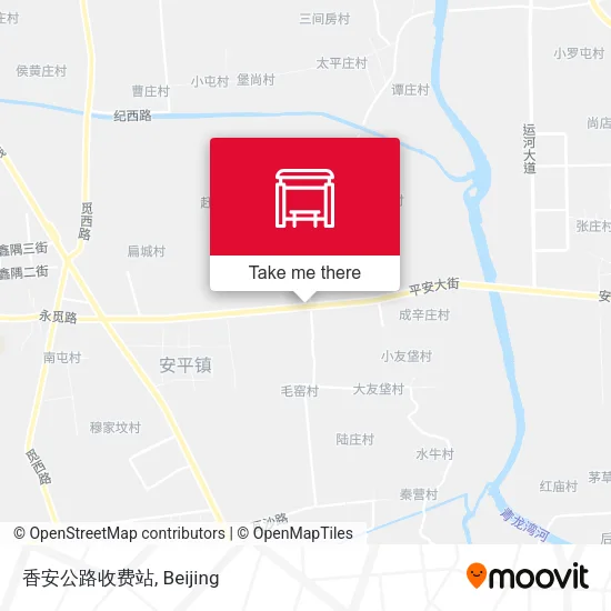 香安公路收费站 map