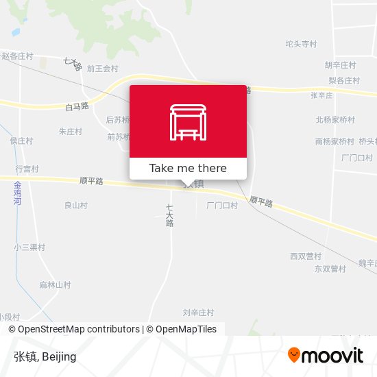 张镇 map