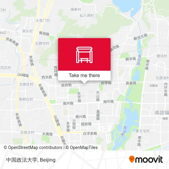 中国政法大学 map