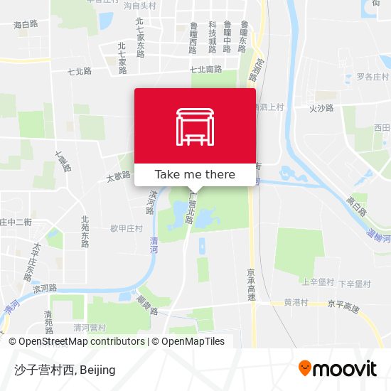 沙子营村西 map