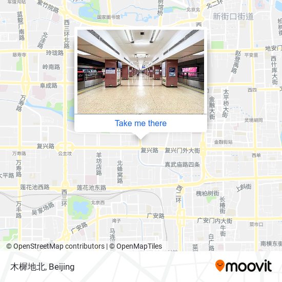 木樨地北 map