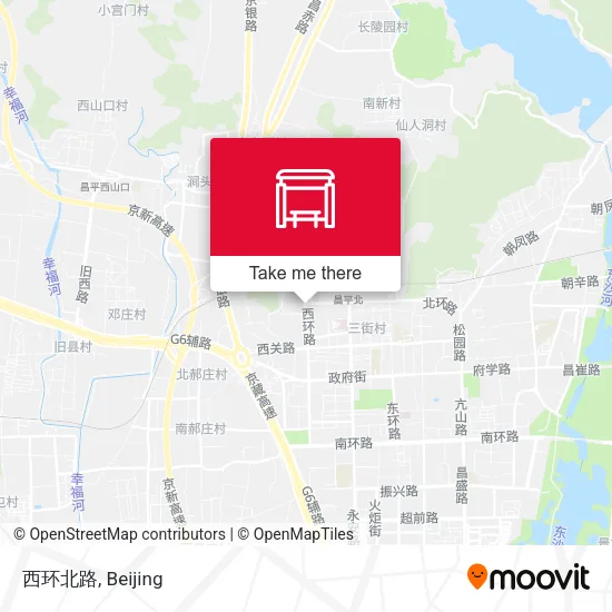 西环北路 map