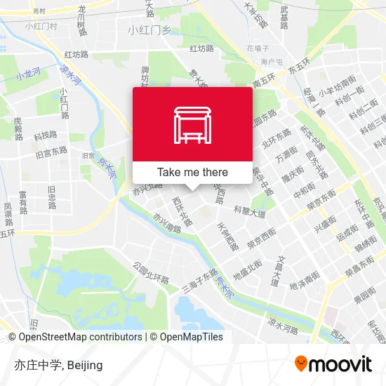 亦庄中学 map