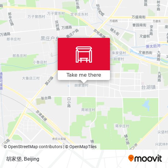胡家垡 map