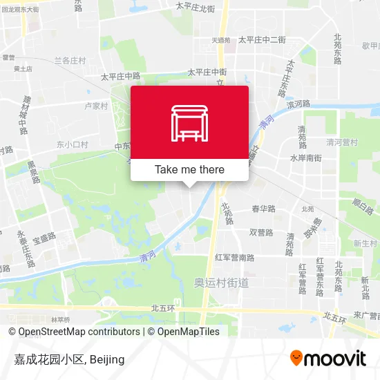 嘉成花园小区 map