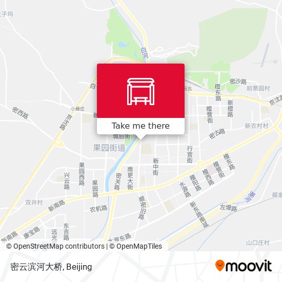 密云滨河大桥 map