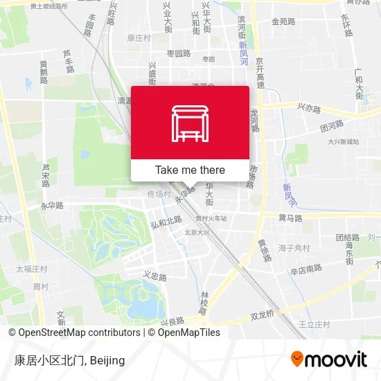 康居小区北门 map