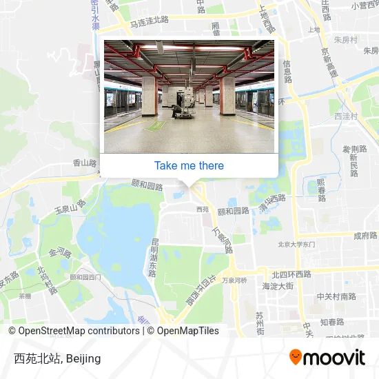 西苑北站 map