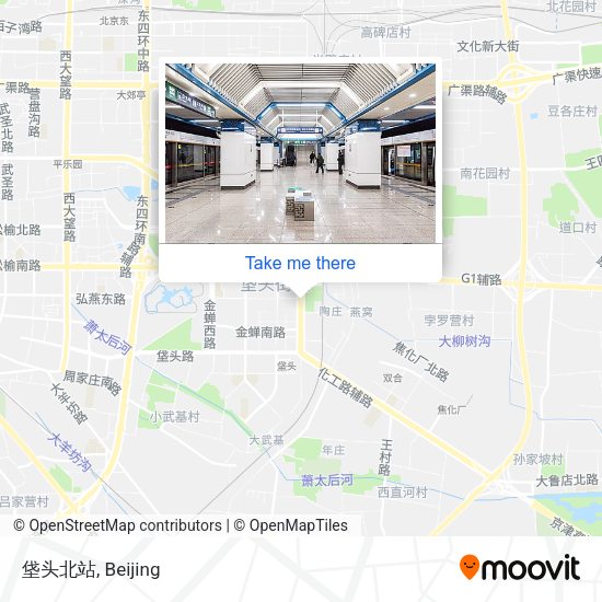 垡头北站 map
